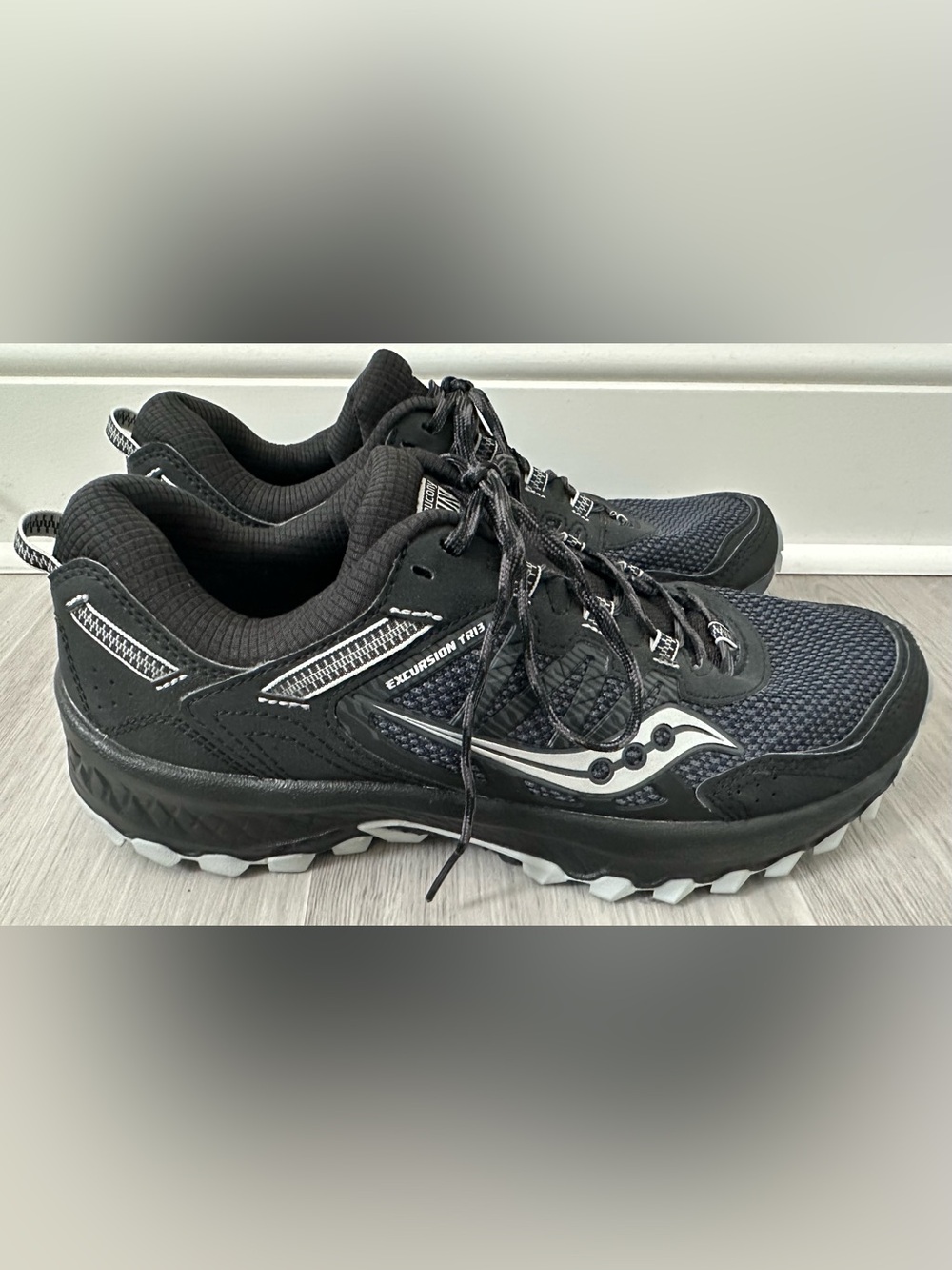 Saucony Excursion TR13 Black Trail Running Shoes Women's Size 9.5 VGC Excellent